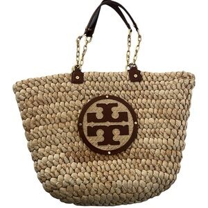 Tory Burch | large Brown and Tan Woven Tote